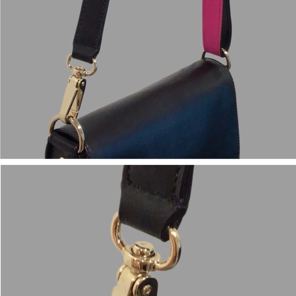 Kate Spade Doreen Bond Street Leather Crossbody/Shoulder Bag, Black/Pink - Picture 5 of 9